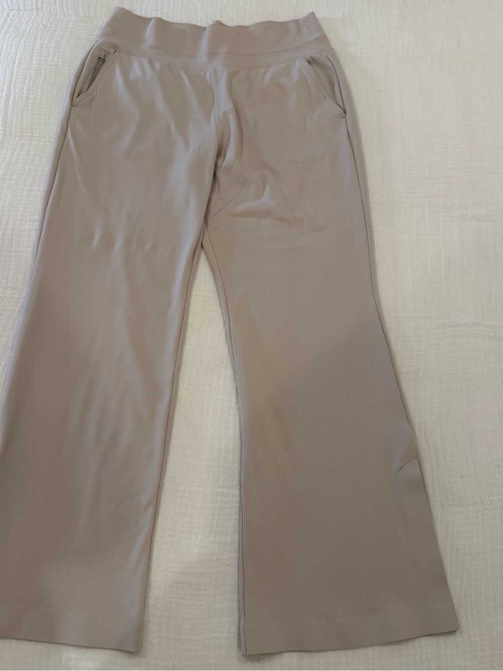 Athleta Venice High Rise Wide Leg Pant White Large - Picture 2 of 13